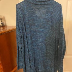 Faded Glory 4x blue cowl neck sweater
